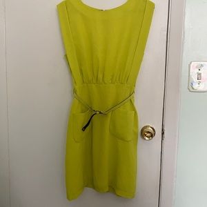 Mark yellow/green dress